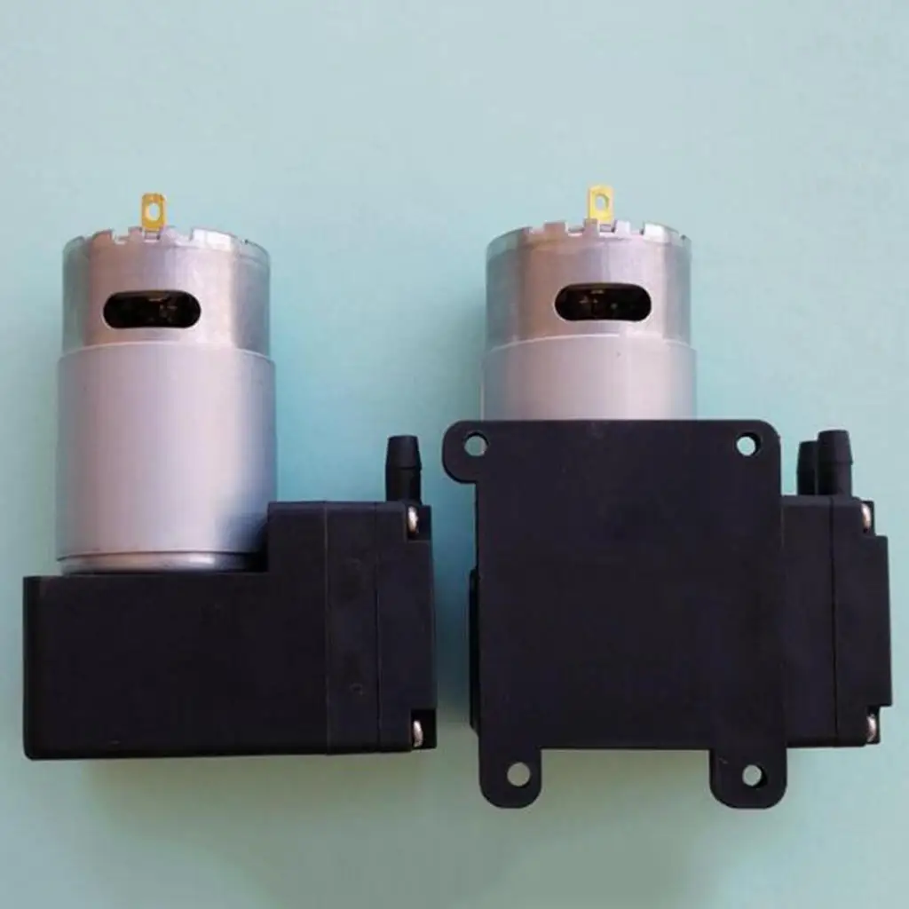 Oil Free Compact Plastic Vacuum Pump DC 9V 12V 24V Low Vibration Self Priming for Automotive Brake Pressure and Gas Transfer