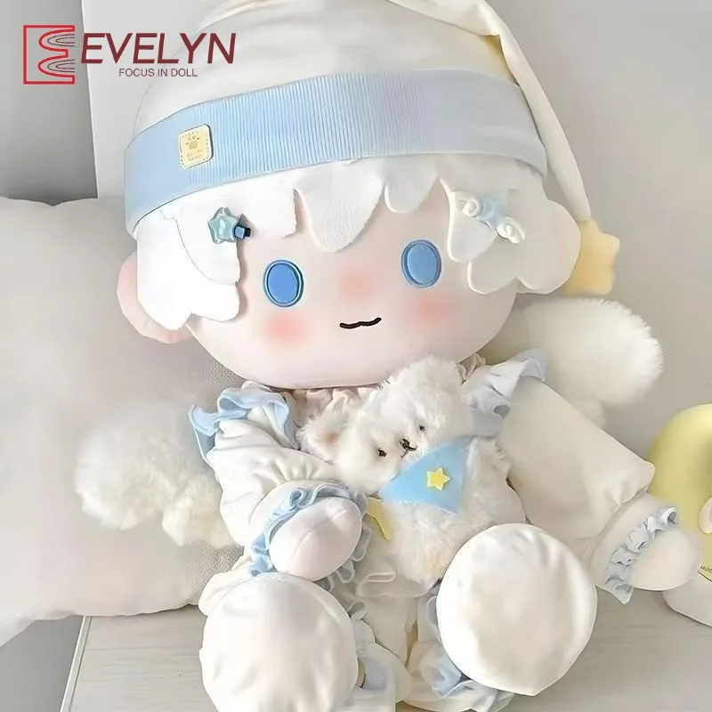 Evelyn No Attribute 40cm Cotton Dolls Accessories  Doll Clothing Action Dress-up Puppet Sleepy Printed Pajamas Replacement