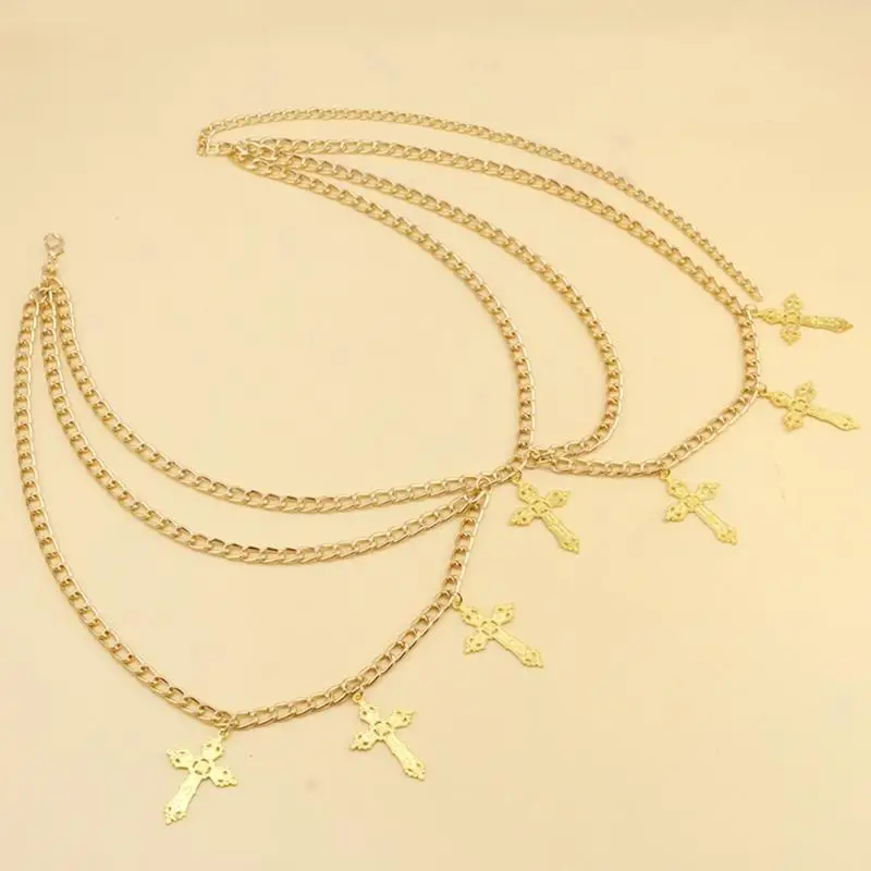 

652F Пояс в стиле хип-хоп Элегантный крест для американского фестиваля уличной танцевальной музыки