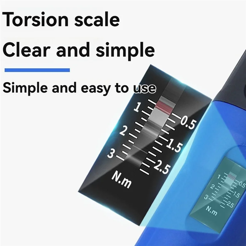 Digital Display Preset Adjustable Torque Screwdriver With 1/4In Drive 4Bits Included With Box Screw Torque Set-B91B