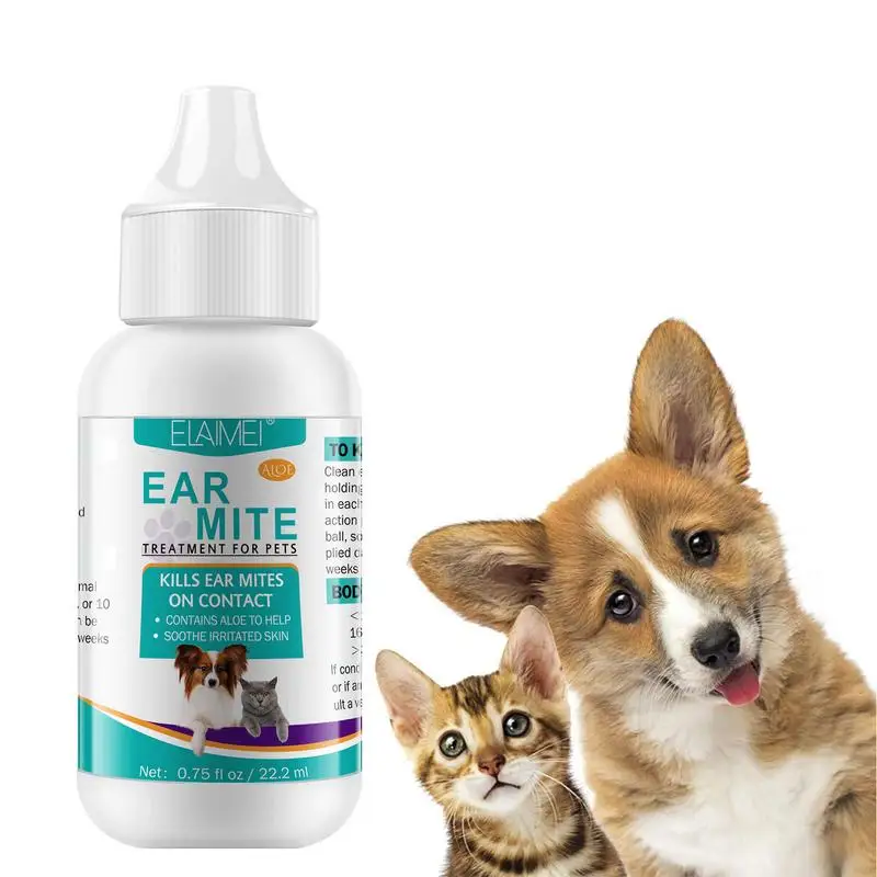 Cat Dog Ear Cleaner Ear Wax Remover Universal Ear Canal Ear Mite Deodorization Non-irritating Ear Cleansing Solution for Dogs