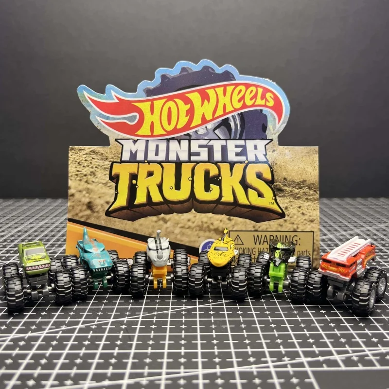 Super Mini Hot Wheels Monster Truck Legering Automodel Verzamelspeelgoed Compacte motorvoertuigen met rails Niet op afstand bestuurbaar