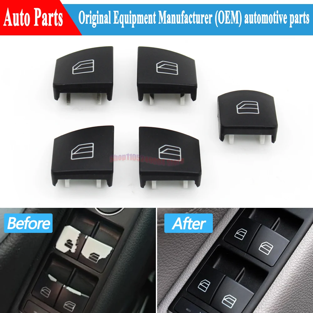 For Mercedes Benz W176 W246 W204 W212 X204 W156 W117 A2049055402 Car Window Switch Button Cover Cap Repair Replacement