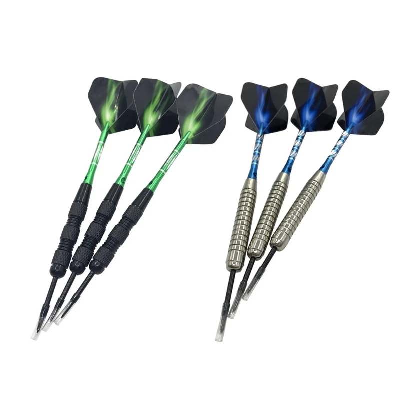 3Pcs Steel Tip Darts 22g Metal Darts Set with Darts Flight Aluminum Shafts Sets