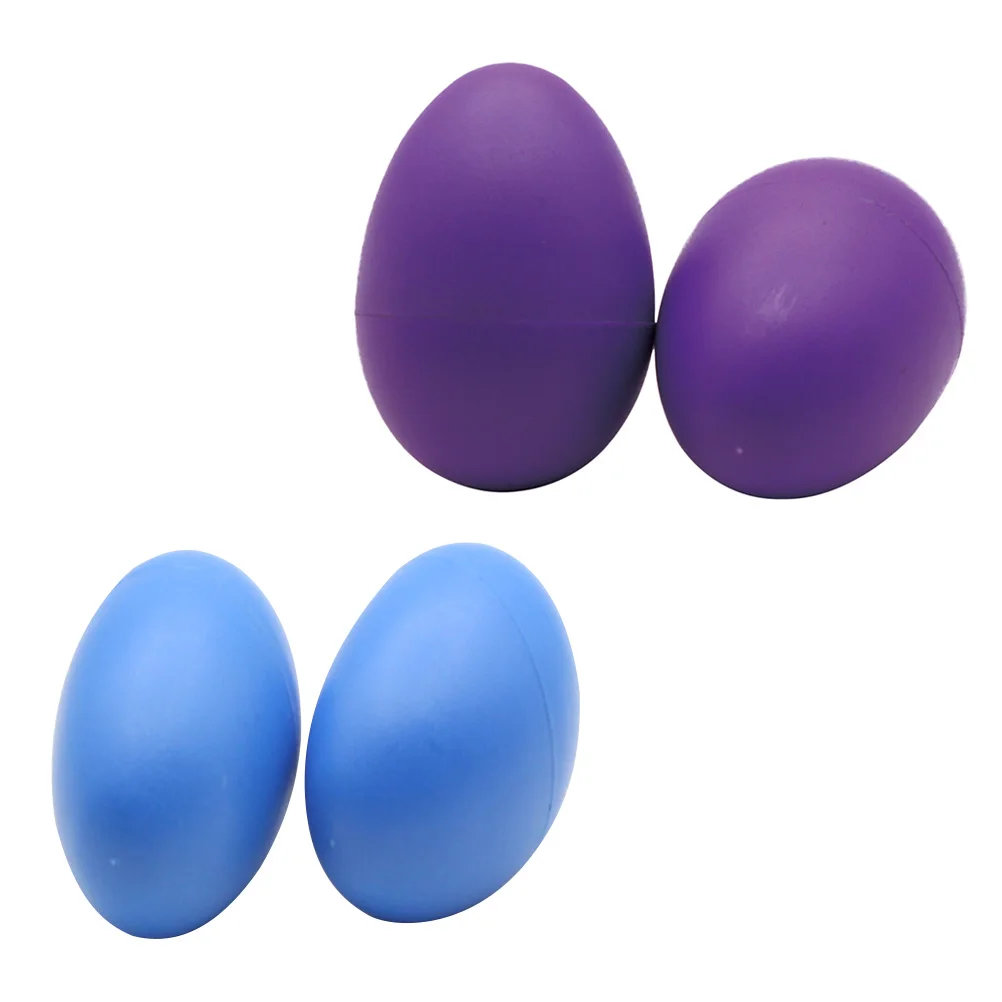 4 Uds. Huevos de arena Djembe juguete musical para niños instrumentos para niños huevo Musical de plástico \ juguetes para bebés para niños