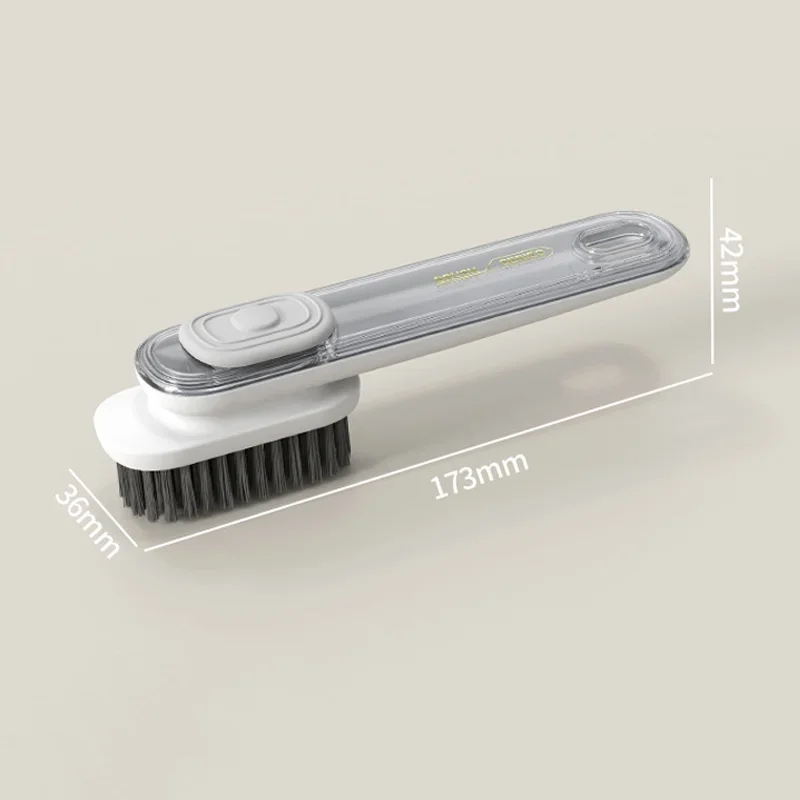 Multifunction Cleaning Brush Soft Bristled Automatic Liquid Discharge Shoes Brush Long Handle Laundry Clothes Brushes Tools