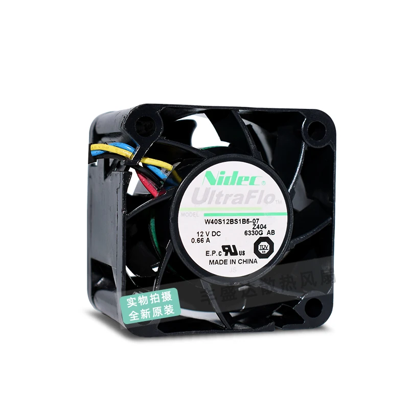 

Nidec W40S12BS1B5-07 DC 12 В 0,66 А 40x40x28 мм 4-проводной охлаждающий вентилятор для сервера