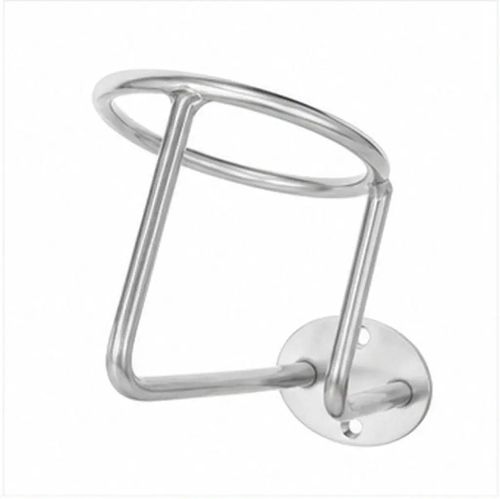 Boat Cup Holder Marine Stainless Steel Yacht Drink Ring Polished Surface 11x10.2x10cm Marine Boat Beverage Holder for Rv Car