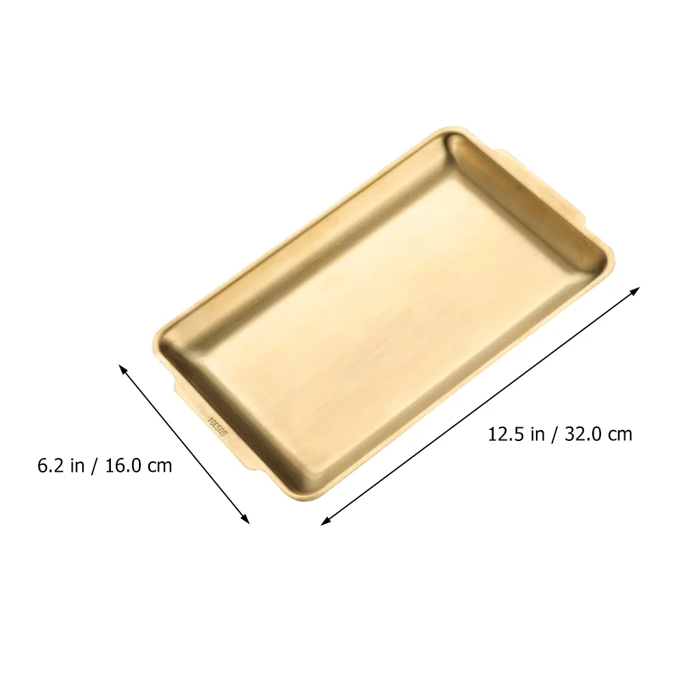 

1pc Stainless Steel BBQ Tray Food Storage Container Picnic Party Grilling Baking Fish Roasting Serving Dish Sushi Plate Barbecue
