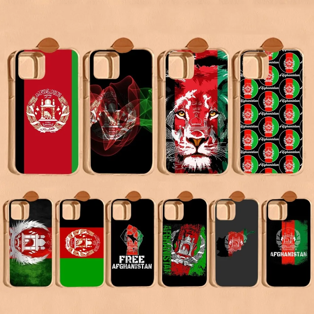 Afghan Afghanistan Flag Phone Case For iPhone 14 13 12 Mini 11 Pro XS Max X XR SE 6 7 8 Plus Soft Silicone Cover