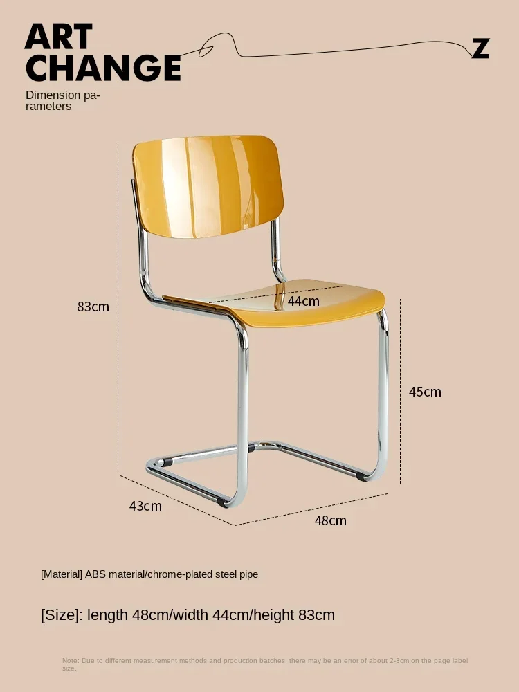 

Xl Dining Chair Home Internet Celebrity Backrest Dining Room Plastic Chair White Desk Chair