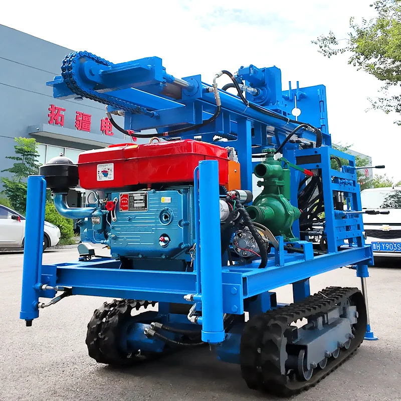 تخصيص RLD-260 100m 200m آلة حفر الآبار الضحلة Dth آلة حفر المطرقة لآبار المياه