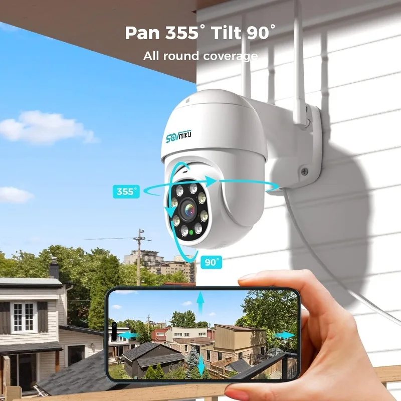 WiFi Security Camera System with 10