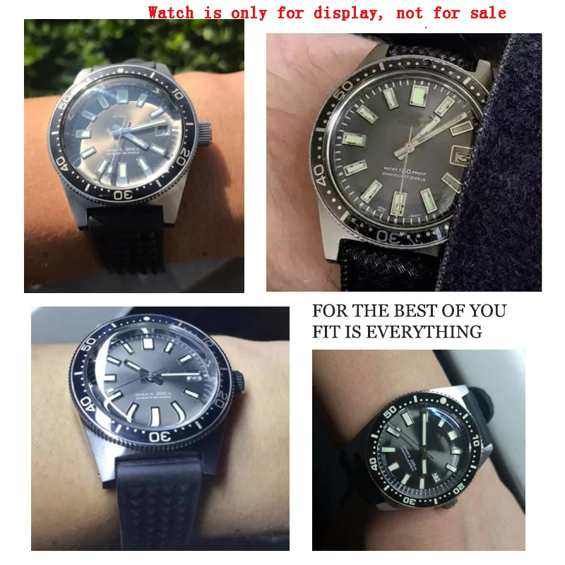 Pulseira de borracha à prova dwaterproof água para seiko citizen iwc waffle pulseira pulseiras dos homens mergulhador silicone sports watch band 20mm 22mm