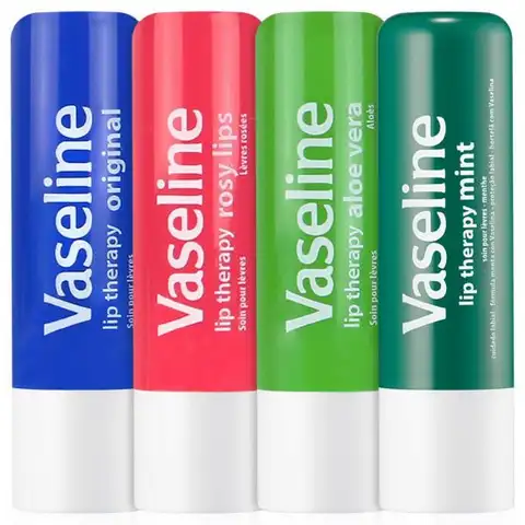 Vaseline Lip Balm High Moisture Lip Therapy Stick Lip Gloss 3 Types 4.8g x 4