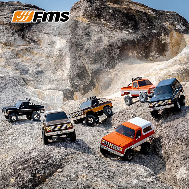 Fms 1/24 Fcx24 K5 RC Cars, 514 Up, Télécommande, Escalade, Véhicule Tout-Terrain, Modèle de Simulation, Boîte de Vitesses Double Vitesse, Jouet Cadeau pour Garçon, Nouveau