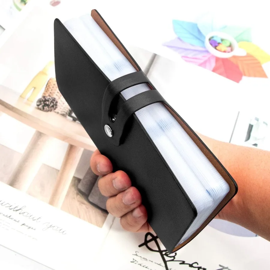 حامل بطاقات الائتمان RFID منظم بطاقات العمل مع 96 فتحة بطاقة الائتمان لحماية بطاقات الائتمان الخاصة بك المختلفة #3