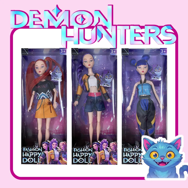 2025 30CM K-Pop Demon Hunters Doll Giocattolo in vinile Personaggio altamente restaurato Anime NEWRumi Mira Zoey Regalo a sorpresa di compleanno per ragazze