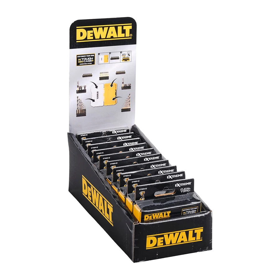 DEWALT 4PCS Stubby Nut Driver Screwdriver Bit Holder 1/4“ Socket 8/10/13mm with Storage Case DT70826