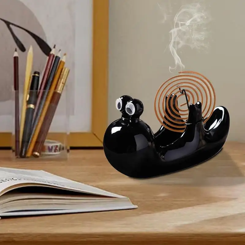 

Coil Holder Home Snail Gnat Coil Holder Ceramic Stand Artistic Decoration For Adults Deck Patio Camping Hiking Outdoor