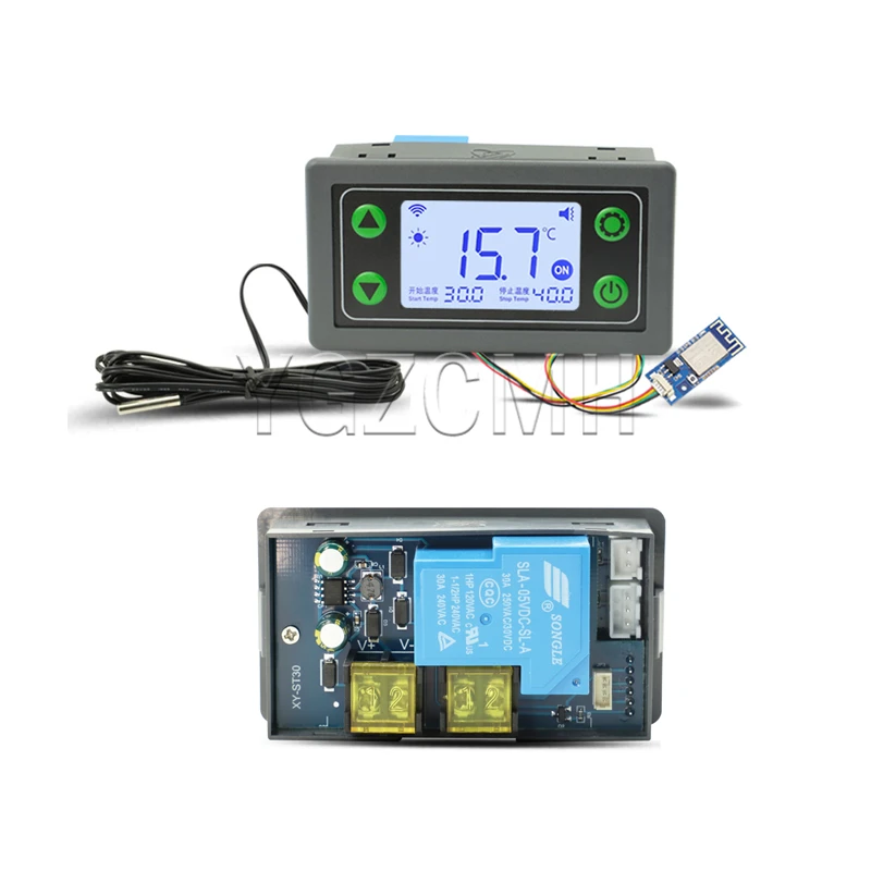 AC110-220V / DC6-30V Remote WIFI Thermostat APP Digital Display Intelligent Automatic Temperature Controller