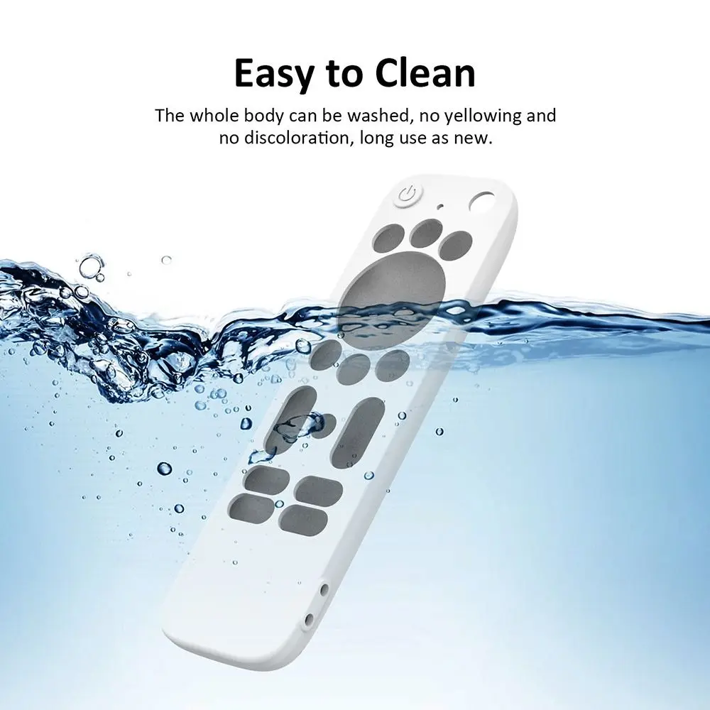 Silicone Remote Control Case Shockproof Plain Color Remote Protector Protective Case for Onn. Android TV FHD Streaming Stick