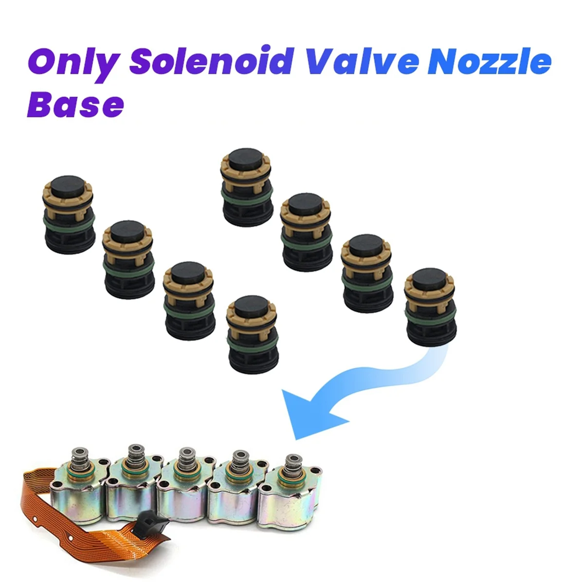 8Pcs Car Automatic Transmission Solenoid Valve Nozzle Base for Volvo Truck Gearbox I/Shift 420612921 4462401214