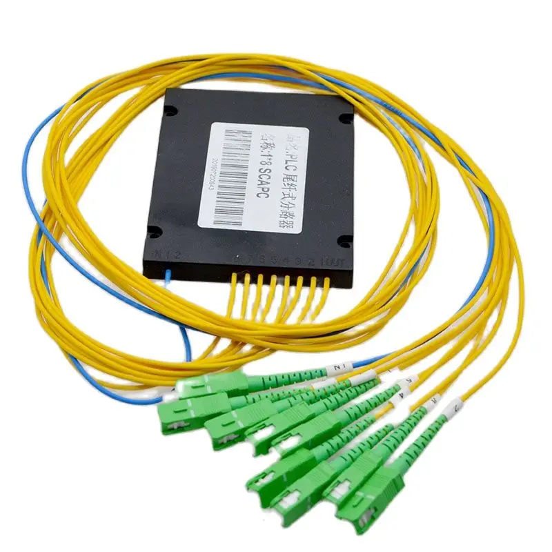 1pcs New SC/APC Pull Cone Fiber Optic Splitter 1* 8 PLC Box 1260~1650nm Optic Fiber Splitter  Special Sales