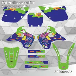 Vollständige Grafik-Aufkleber, Motorrad-Hintergrund, benutzerdefinierter Nummernname für KAWASAKI KX125 KX250 KX125 KX250 1992 1993