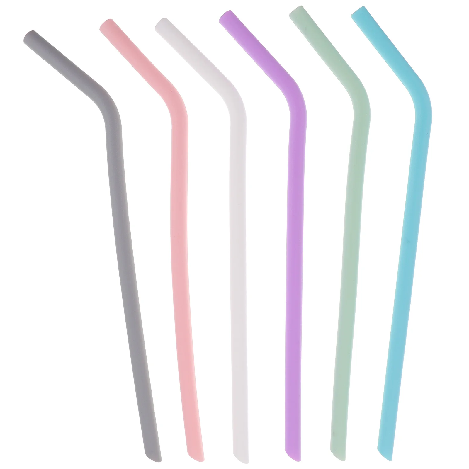 

Silicone Straws Set Reusable Drinking Straw for Party Water Beverage Cocktails Decorative Metal Travel Home Bar Accessories