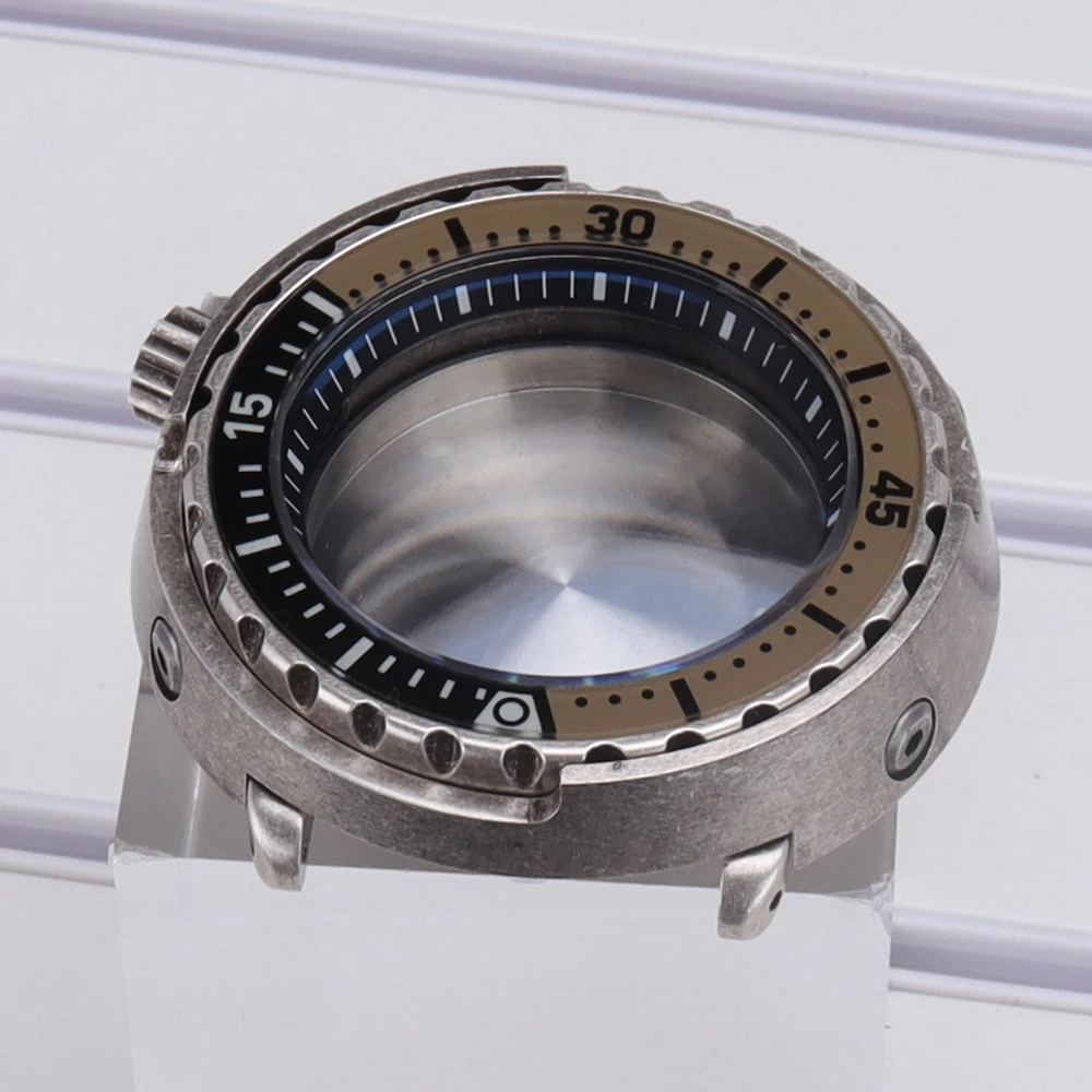 200M Tauchgehäuse 47mm Edelstahl C3 Leuchtend für Seiko NH35 NH36 NH34/38 Uhrwerk Tuna Canned SKX Mod Ersatzteile – Detail 7