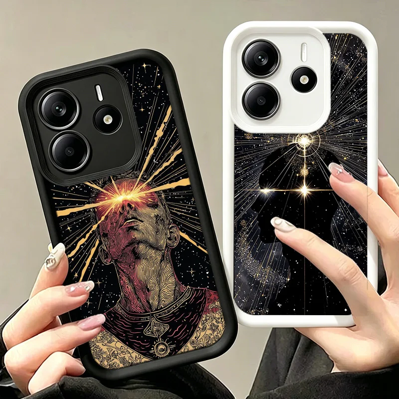 Coque de téléphone Contemplate Realize Ascend Space pour Redmi 14C 14R 13C 13R 13 15C 15A 15 12C 12 11A 10C 10A 10 9T 9C 9I 9A 9 Turbo4 K