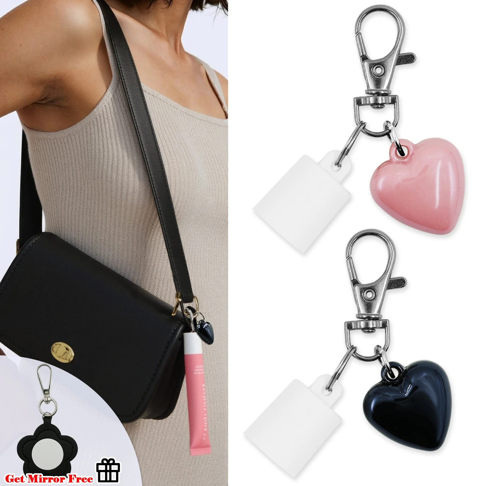 

UniCrena Lip Balm Keychain Cap for Summer Fridays 0.5oz/15g Lip Gloss Key Chain Cap Holder Aquaphor 0.35oz/10ml Lip Repair Stick