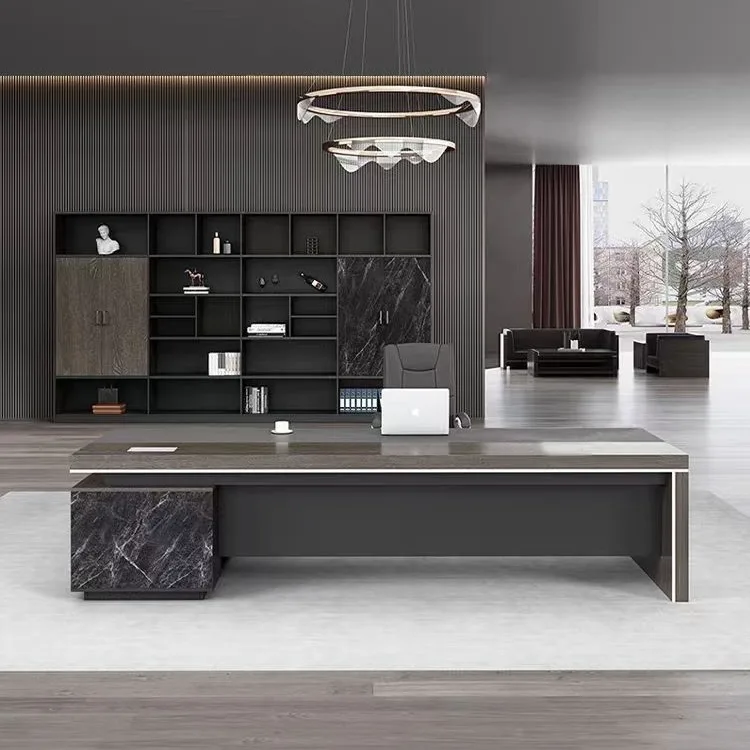 Simple Modern Office Single Manager Supervisor Desk Large Class President Desk