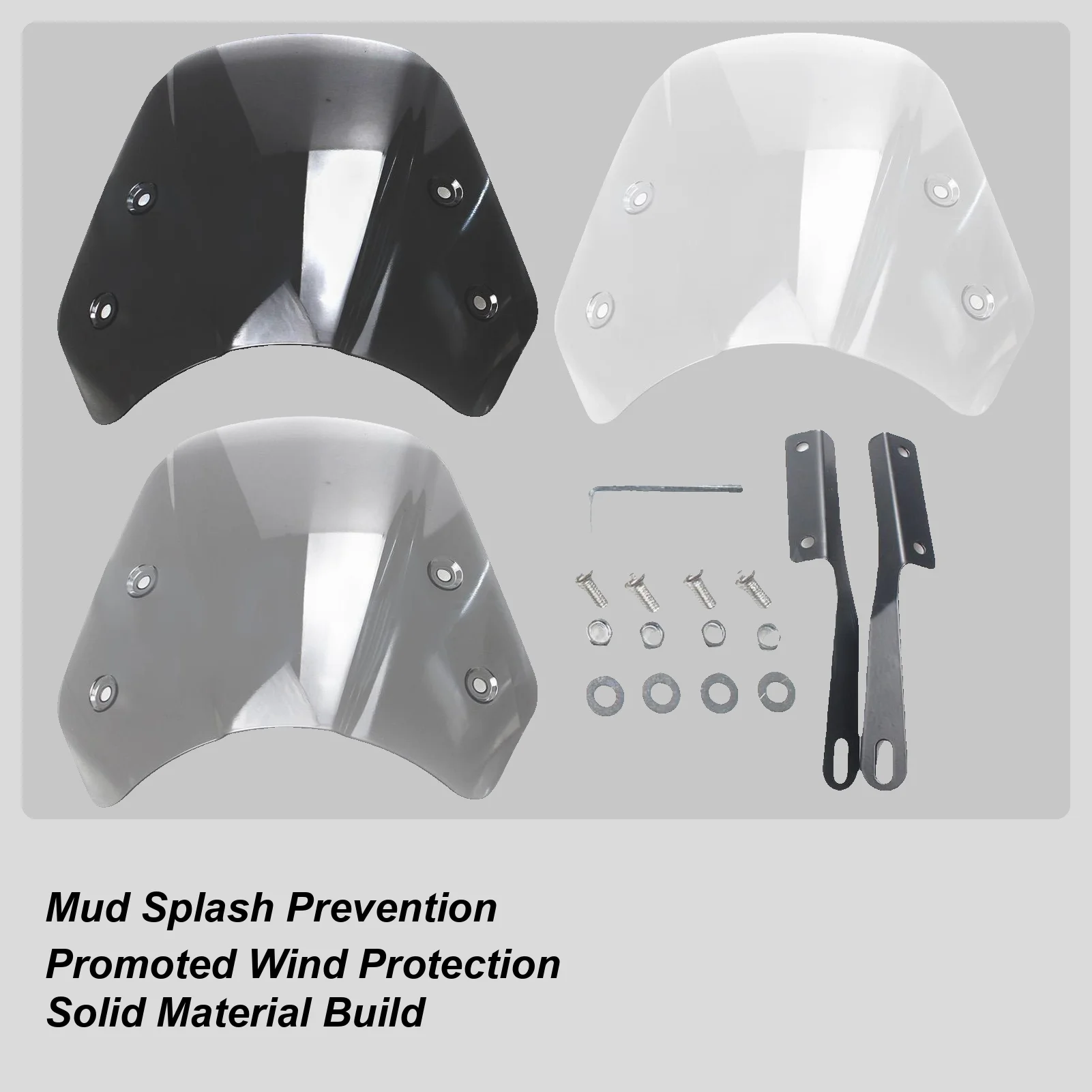

Motorcycle Wind Deflector Fairing Windshield Streamlined Aerodynamic Design Headlight Protector For BMW For Honda For Suzuki