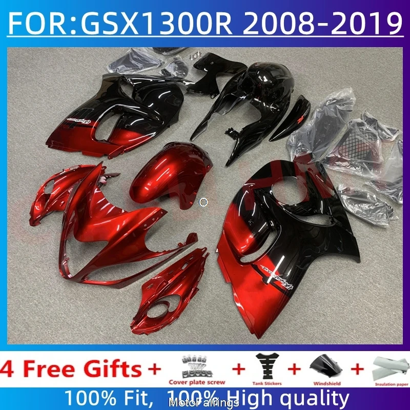 Fairings for GSXR1300 HAYABUSA 2008 2009 2010 2011 2012 2013 GSX1300R 2014 2015 2016 2017 2018 Fairing set red black