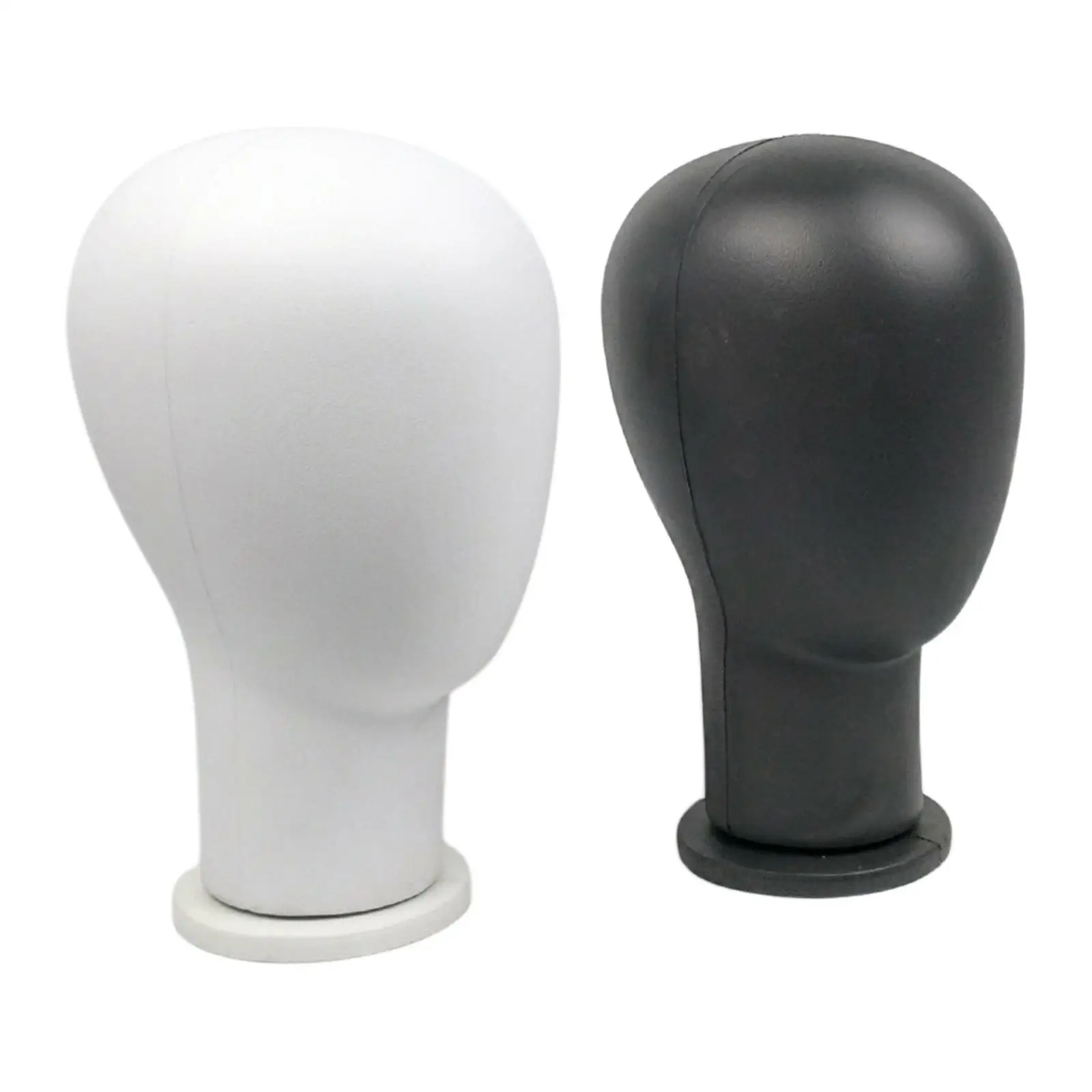 

PU Head Manikin Head Model with Mount Hole Rack Display Holder for Hairpieces, Glasses, Hats, , Clamp