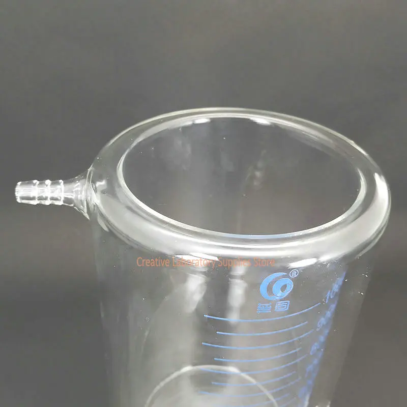 1 sztuka laboratoryjna zlewka ze szkła borokrzemowego o pojemności od 50 ml do 1000 ml, dwuwarstwowa zlewka z podziałką do eksperymentu fotokatalitycznego — zdjęcie produktu 3