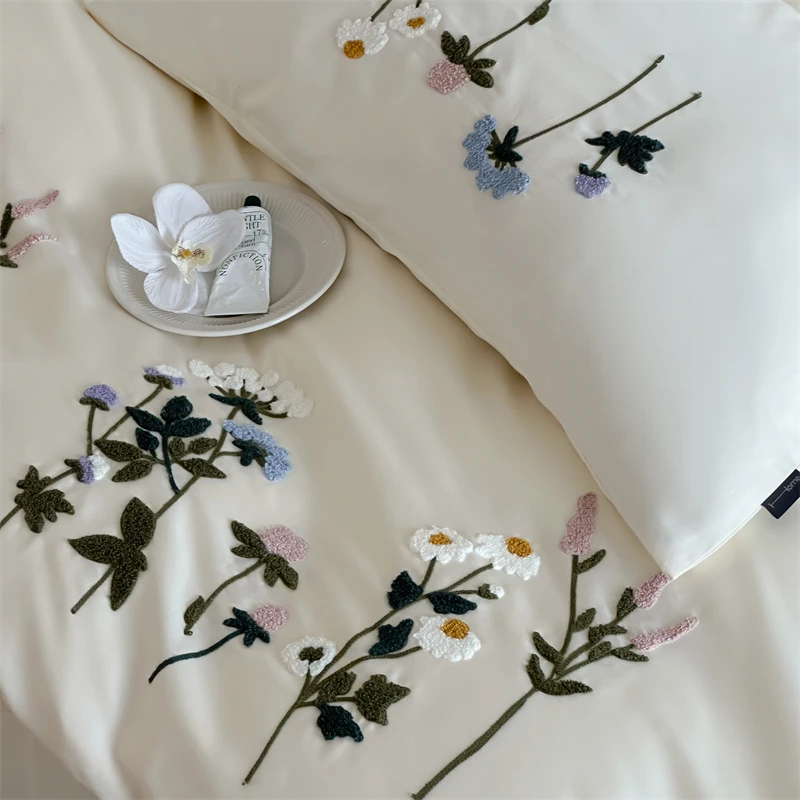 Pastoral Style 1000TC Long-sta - Home Textiles Towel Set ulasan dan harga