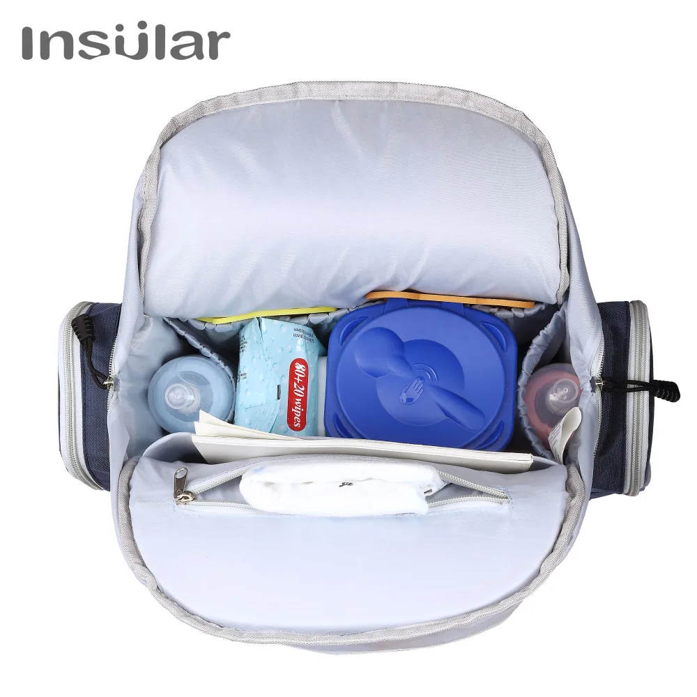 Insular Brand Nappy Bag Travel Backpack Desiger Nursing Bag for Baby Care Multifunctional Mummy Diaper Stroller Backpack Bags