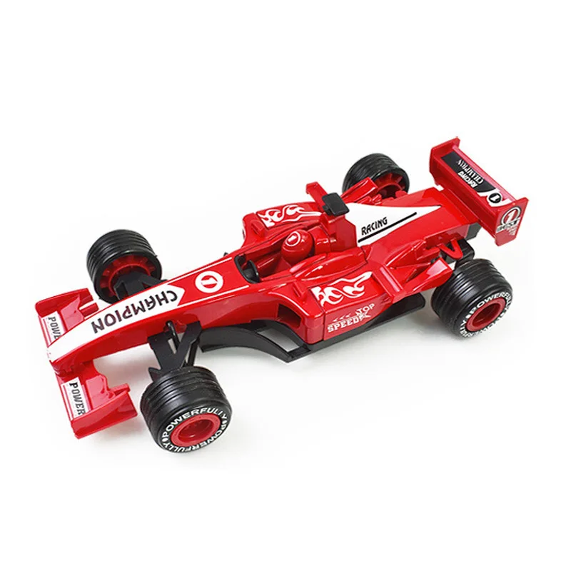 Formula Racing Model Simulation Pull Back Alloy Diecast Car Vehicle Toys Sports Car Ornament Children Collection Boys Gifts