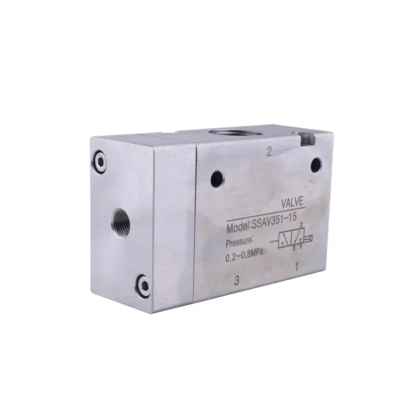 Valvola di controllo pneumatica a 3/2 vie serie 4V Elettrovalvola direzionale in acciaio inossidabile 316 Valvola pneumatica con dimensioni porta 1/2".