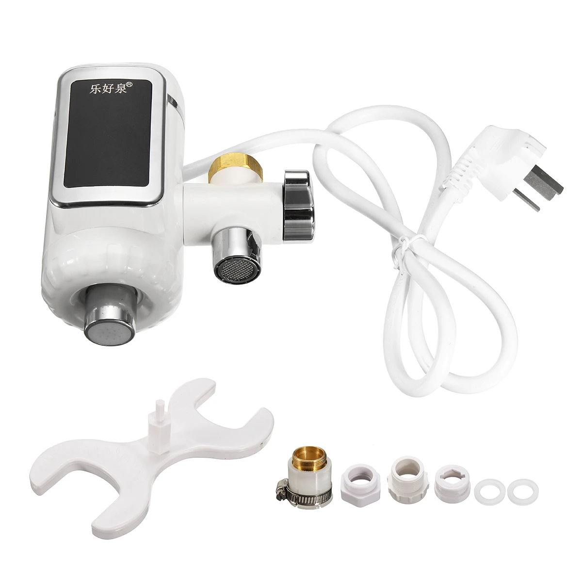 Electric Kitchen Faucet Water Heater Cold Heating Faucet Tankless Digital Instantaneous Water Heater Water Tap with Adapter RU