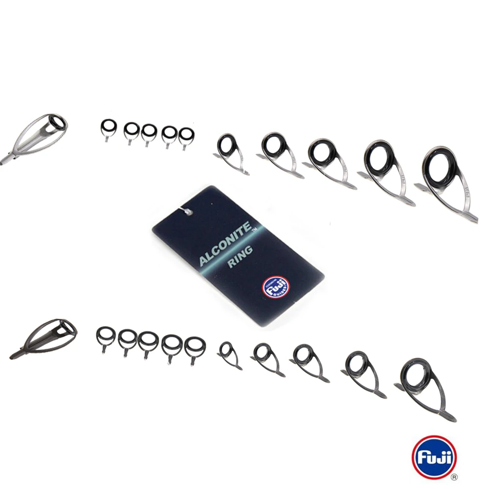 Original Fuji Guide Set KW6-12 A Ring Edelstahlrahmen für Spinn- und Wurfangelruten-Bauer Sportzubehör – Detail 32