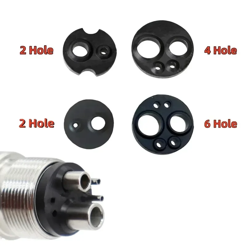 

10PCS Dental Dental Handpiece Rubber Sealing Ring 2/4/6 Hole High Speed and Low Speed Handpiece Rubber Sealing Ring Oral Tool