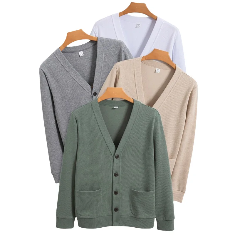 

Cardigan Sweater Male Top Grade New Autum Winter Fashion Knitted Men Black Korean Casual Coats Jacket Mens Loose Clothing