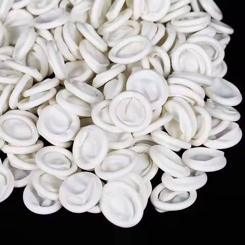 Juego de cunas desechables de látex y goma para dedos, guantes protectores para la yemas de los dedos, herramienta de reparación de relojes y teléfonos, 100 Uds.
