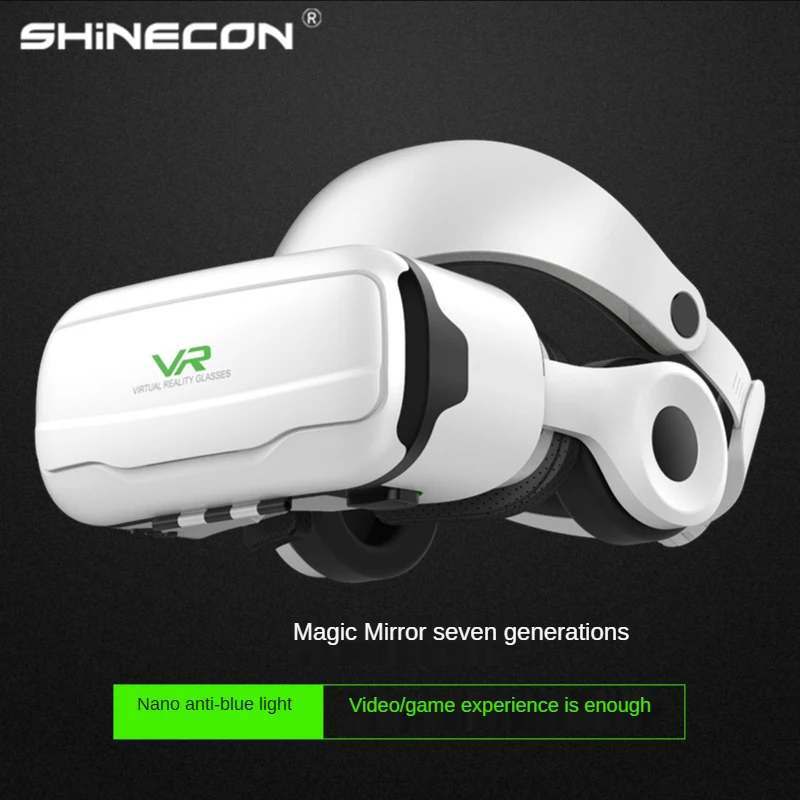 VR Glasses Virtual Reality 3D Headset Helmet For Android iPhone Smartphone Mobile Phone With Controller Game Wirth Real Goggles