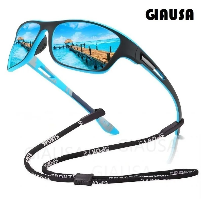 

Men's Polarized Fishing Sunglasses With Glasses Chain For Men Women Driving Hiking Sun Glasses Fishing UV400 Eyewear