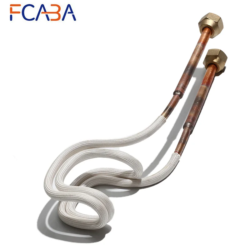 FCABA U-Shaped Welding Heater Pipe Copper Tube 6mm/8mm Electrical Resistance 150-200mm Length High Frequency Insulation Heating